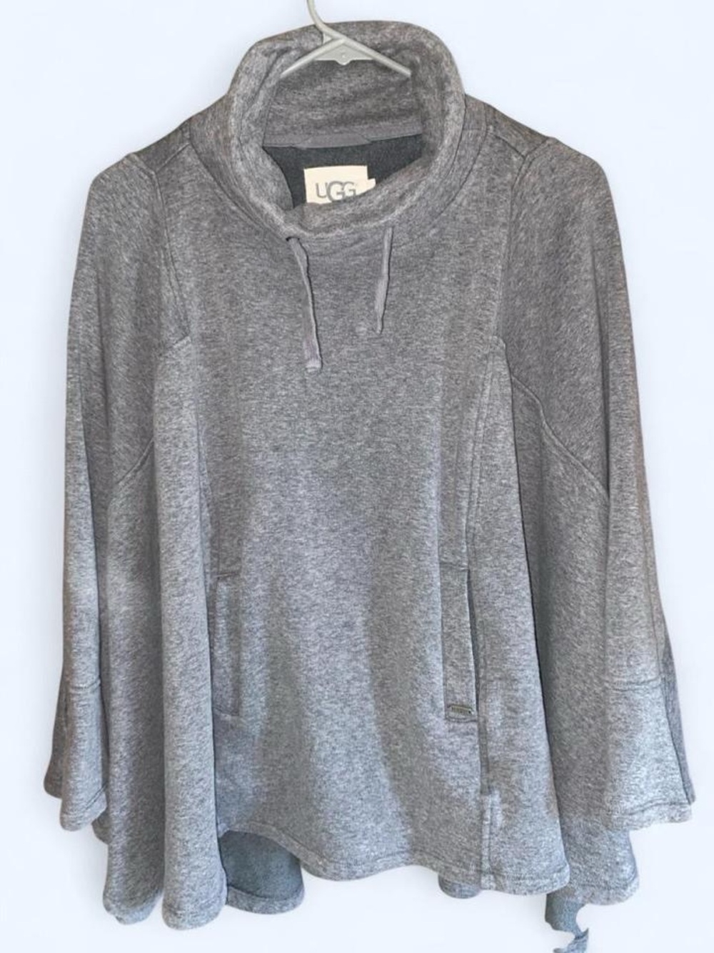 UGG Gray Funnel Neck Pullover Poncho